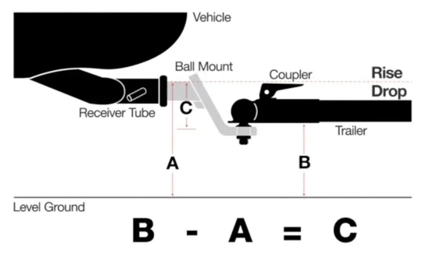 B&W Ball Mount 16K 4” Drop 2.5